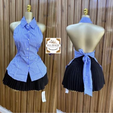 Open back shirt